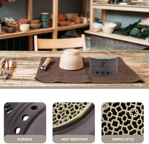 Japanese Style Ceramic Candle Stand Tea Heater for Teapots