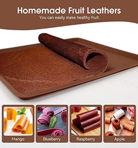 4 PCS Silicone Dehydrator mats with Edge Compatible with Cosori