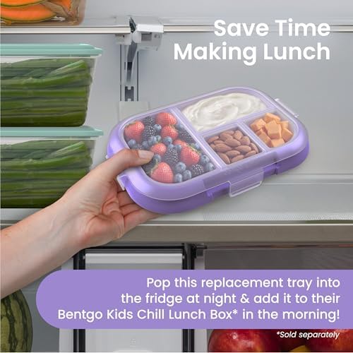 Bentgo Replacement Tray Chill Kids Lunch Box - Reusable 4-Compartment