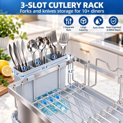 Godboat 304 Stainless Steel Dish Drying Rack
