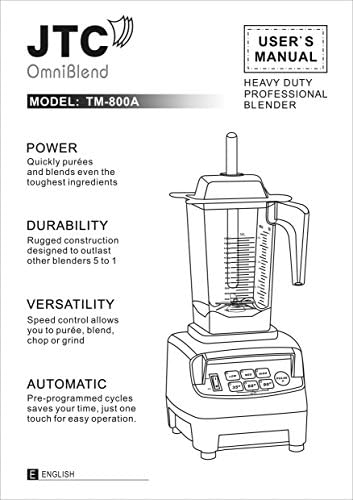 V TM-800A Professional Blender, Black