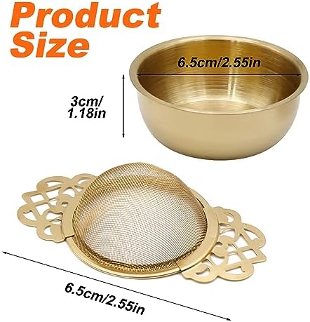 304 Stainless Steel Tea Drain Strainer Tea Filter Mesh Tea Drip Bowls
