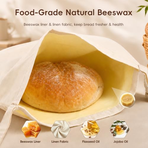 XL Reusable Beeswax Bread Bag for Sourdough