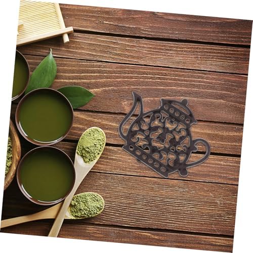 Cast Iron Teapot Shaped Trivet Heat Resistant Pad for Hot Dishes