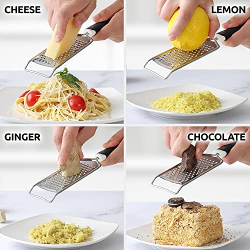 Zulay Kitchen Professional Cheese Grater Stainless Steel - Durable