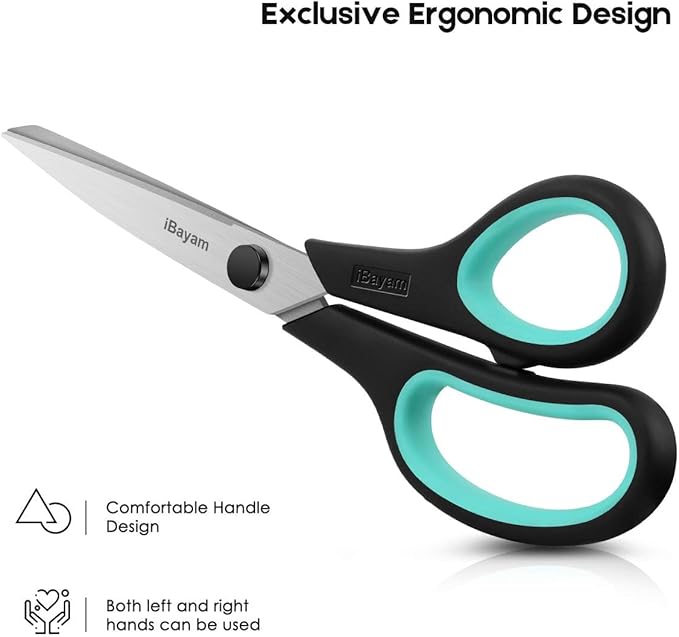 iBayam 3-Pack 8" Heavy Duty Scissors - Image 2