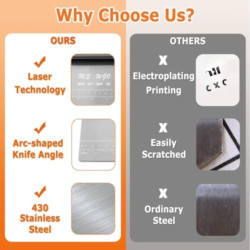 Pro Dough Pastry Scraper/Cutter/Chopper Stainless Steel Mirror