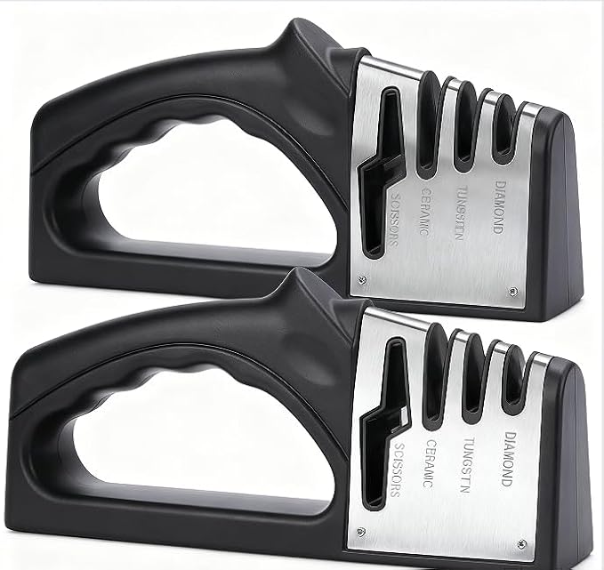 4-in-1Manual Knife Sharpener Suitable by LSXKAMIX