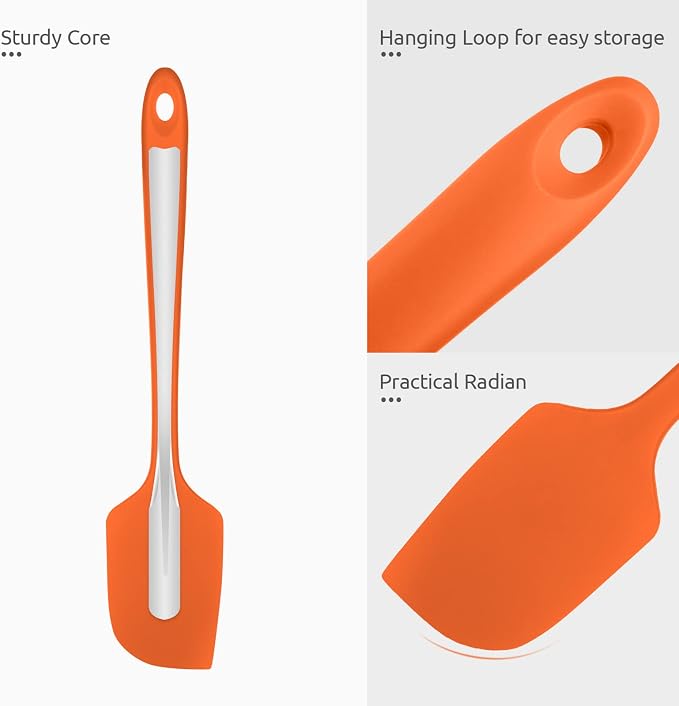 Heat Resistant Silicone Large Spatula: U-Taste 600ºF High Heat Flexible 11.38in - Image 6