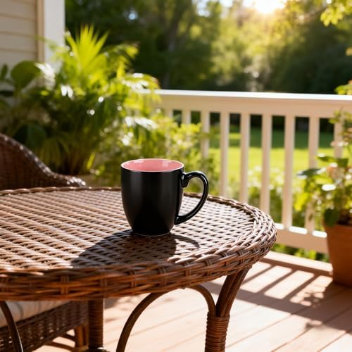 GBhome 16 oz Coffee Mugs Set of 6, Ceramic Coffee Cups- Multi-Color