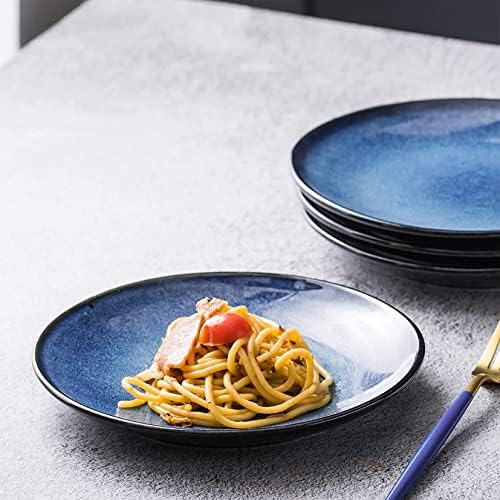 UNICASA Ceramic Dinner Plates Set of 4, Porcelain 10.25 Inch Pasta
