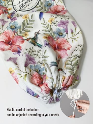 Hglian Hummingbird and Flower Plastic Bag Holder Storage Organizer