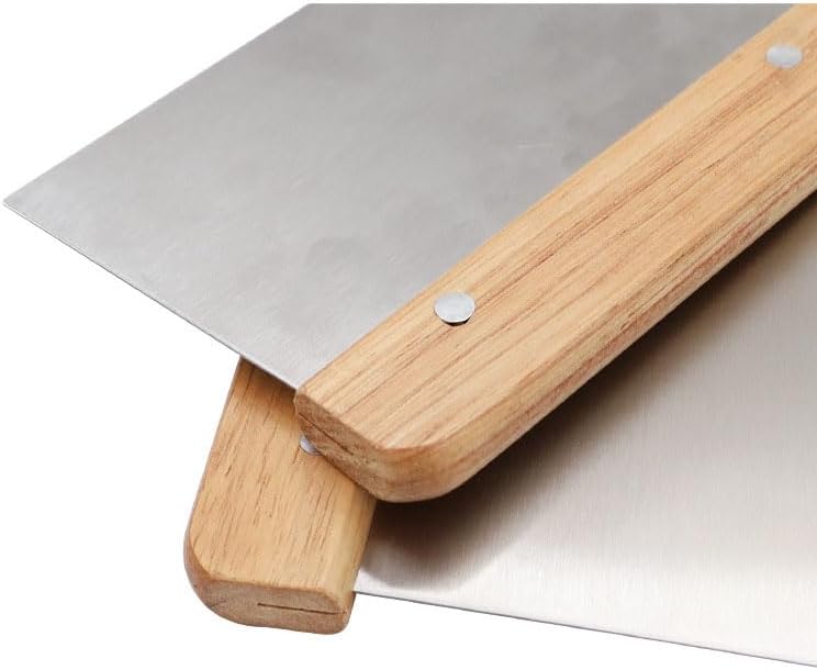 Stainless Steel Scraper & Chopper (2 Pack), Stainless Steel Bench