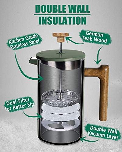 POLIVIAR Tea Kettle and French Press Coffee Maker