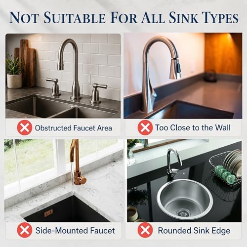 Kitchen Faucet Mat for Kitchen Sink, Silicone Splash Guard