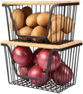 2-Pack Stackable Onion and Potato Storage Bins