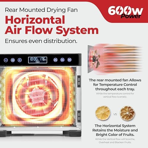 Magic Mill Pro Food Dehydrator, 7 Stainless Steel Trays