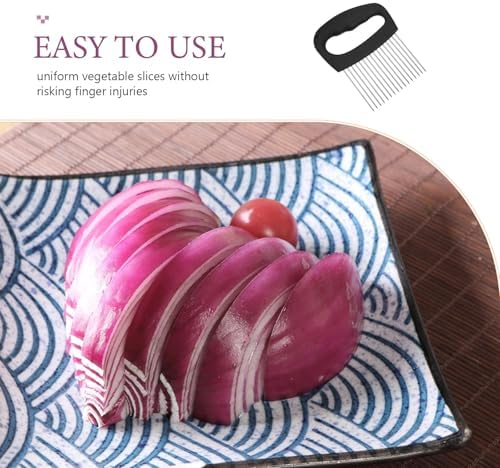 Stainless Steel Onion Slicer Holder for Vegetable Food Prep