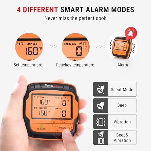 TempPro TempSync 500FT Wireless Meat Thermometer