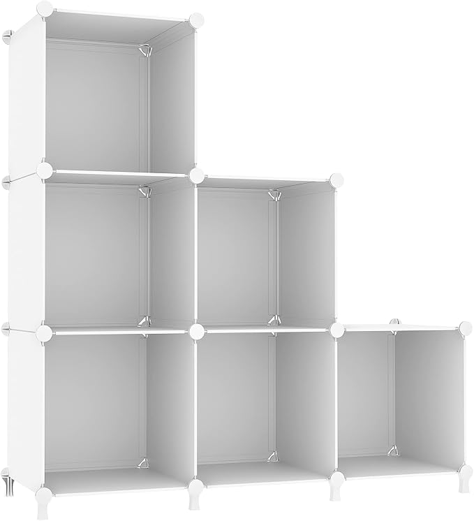 AWTATOS Cube Storage Organizer, Storage Cubes Shelves Bookshelf, 6 Cube Closet by AWTATOS