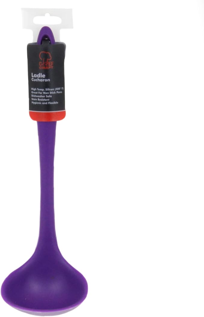 Chef Craft Premium Silicone Cooking Ladle, 11.25 inch - Image 2