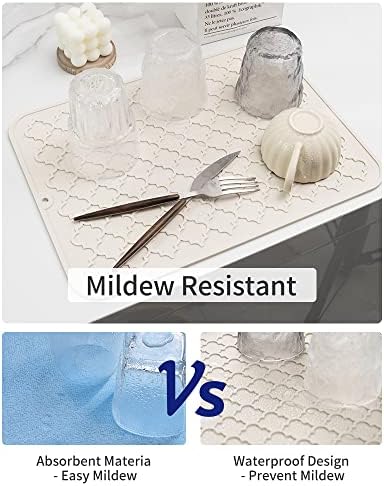 AMOAMI-Dish Drying Mats for Kitchen Counter-Silicone Dish Drying
