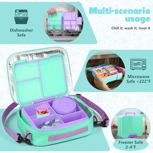 WyfKyd Bento Lunch Box Set with Soup Thermo Food Container for Kids