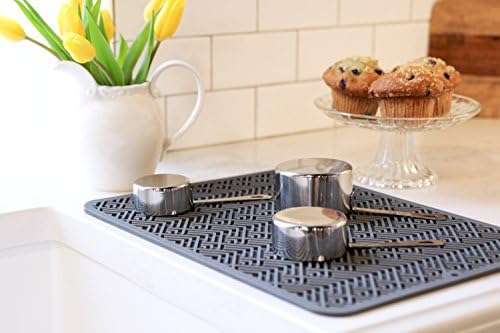 S&T INC. Silicone Dish Drying Mat or Trivet for Kitchen Durable, Heavy