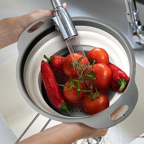 Glad Collapsible Colander Strainer - 2L | Small Pasta Drainer for