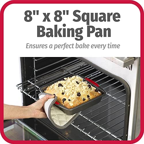 GoodCook MegaGrip Baking Pan with Silicone Grip Handles Square