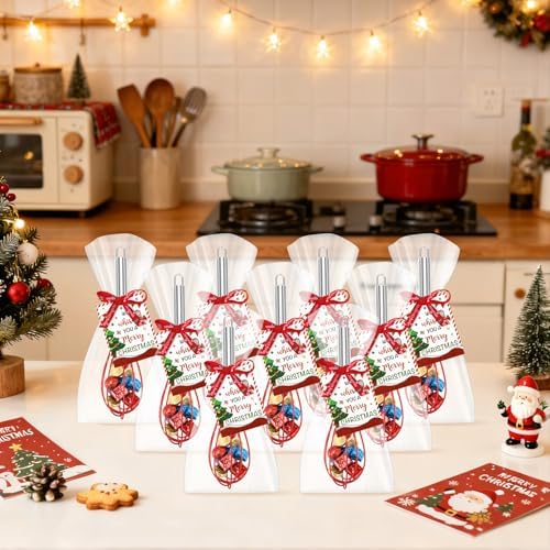 24 Sets Christmas Whisk Gift Sets Xmas Party Favors Includes 10 Inch