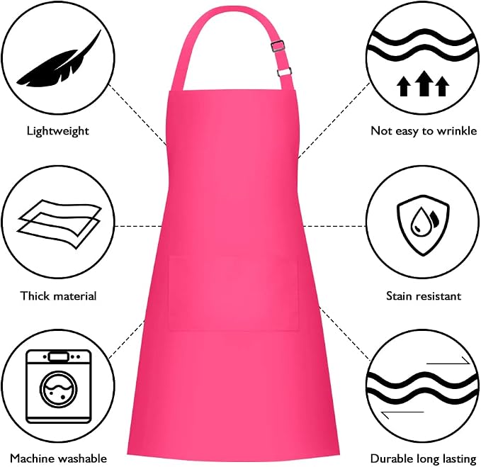 Jubatus 2 Pack 100% Cotton Aprons - Image 6