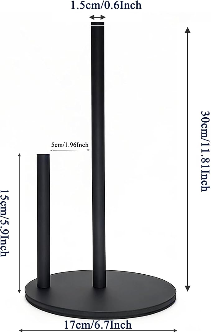 Paper Towel Holder, Stainless Steel Paper Towel Holder Countertop - Image 2