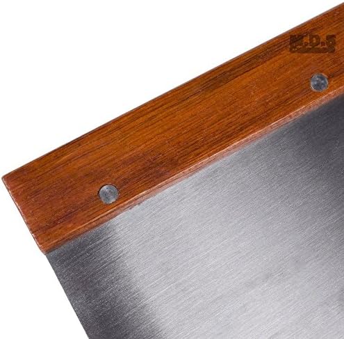 Chopper Scraper Dough Cutter Stainless Steel Griddle Tools Wood Handle