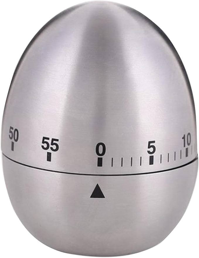 Kitchen Timer for Cooking, Egg Kitchen Timer Stainless Steel Mechanical by Unknown