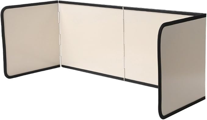4 Sided Beige Splatter Guard Foldable Stainless Steel Stove Splash Guard Oil by Unknown