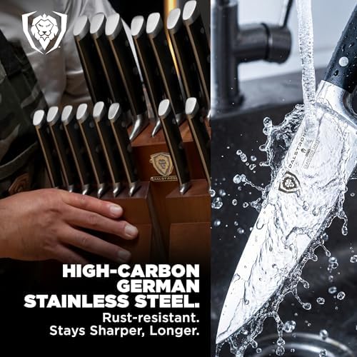 Dalstrong 18-Piece German High-Carbon Steel Knife Block Set