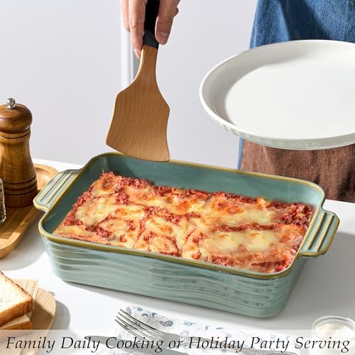 Ceramic Baking Dish Set of 3, Casserole Dishes for Oven, Rectangular