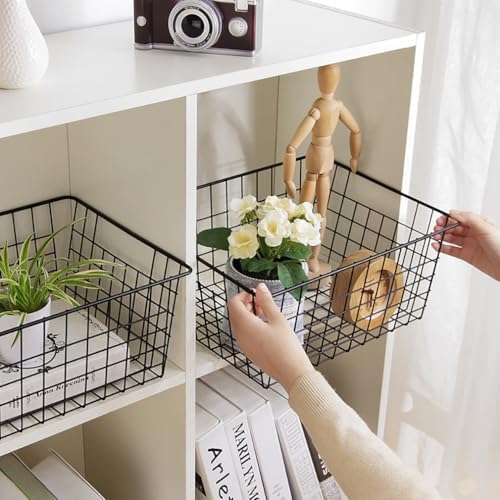 Kitchen Wire Baskets Farmhouse Decor Metal Food Storage Organizer