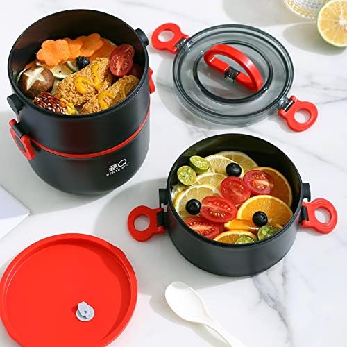 3-Tier Stackable Lunch Box Set with Thermo Bag and Utensils