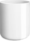 LATCHHOOK White utensil holder for Countertop, Glossy White Ceramic Utensil by LATCHHOOK