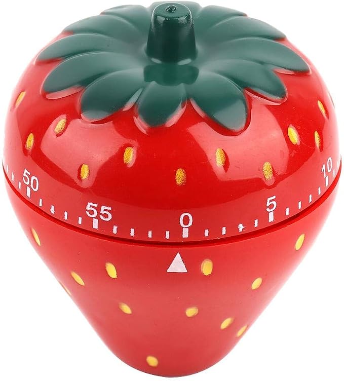 Jadeshay Kitchen Timer Strawberry Shaped, 60 Minutes Kitchen Timer Mechanical - Image 9