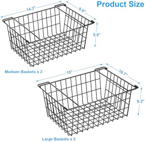Large Stacking Freezer Organizer Bin