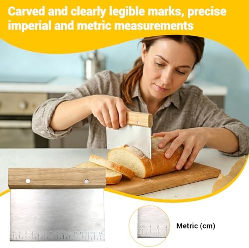 3 PCS Dough Pastry Cutter Scraper Blender Set with Stainless Steel
