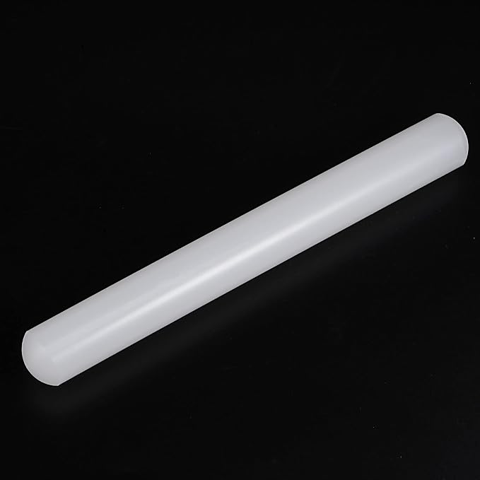 HARFINGTON Fondant Rolling Pin 9 Inch x 0.98 Inch PP Plastic Non-Stick Fondant - Image 3