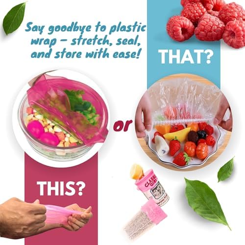 Silicone Stretch Lids, 6-Pack, Reusable
