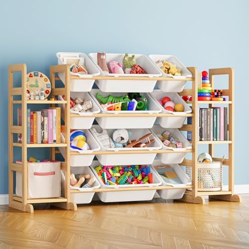 SpaceAid Toy Storage Organizer, 6 Shelves and 12 Bins
