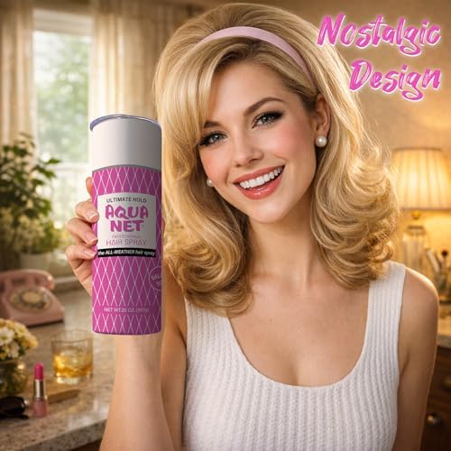 TUMBTU Funny Tumbler,Hairspray Tumbler 20oz,Gift for Women,Pink