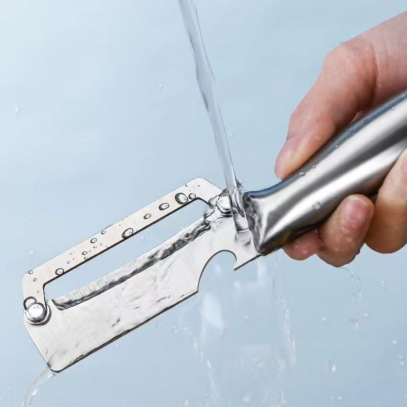 All Stainless Steel Vegetable Peeler, Heavy-Duty Multifunctional