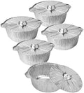 72 Oz Disposable Aluminum Pot, Disposable Pots With Lids Oven-Ready
